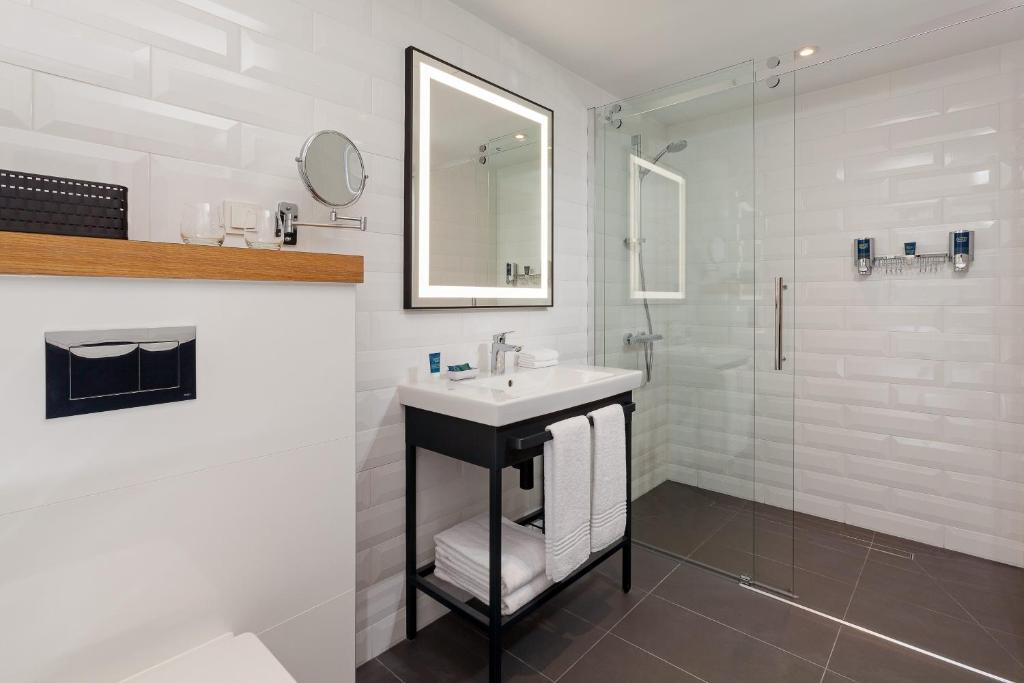 Koupelna v ubytování Four Points by Sheraton Warsaw Mokotow
