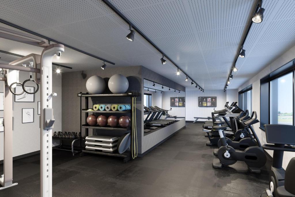 Fitness centrum a/nebo fitness zařízení v ubytování Four Points by Sheraton Warsaw Mokotow