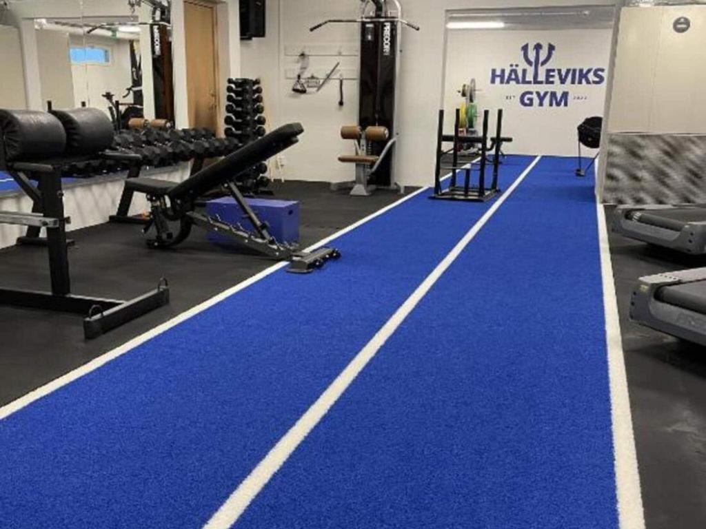 Fitness centrum a/nebo fitness zařízení v ubytování 4 person Studio in Sölvesborg