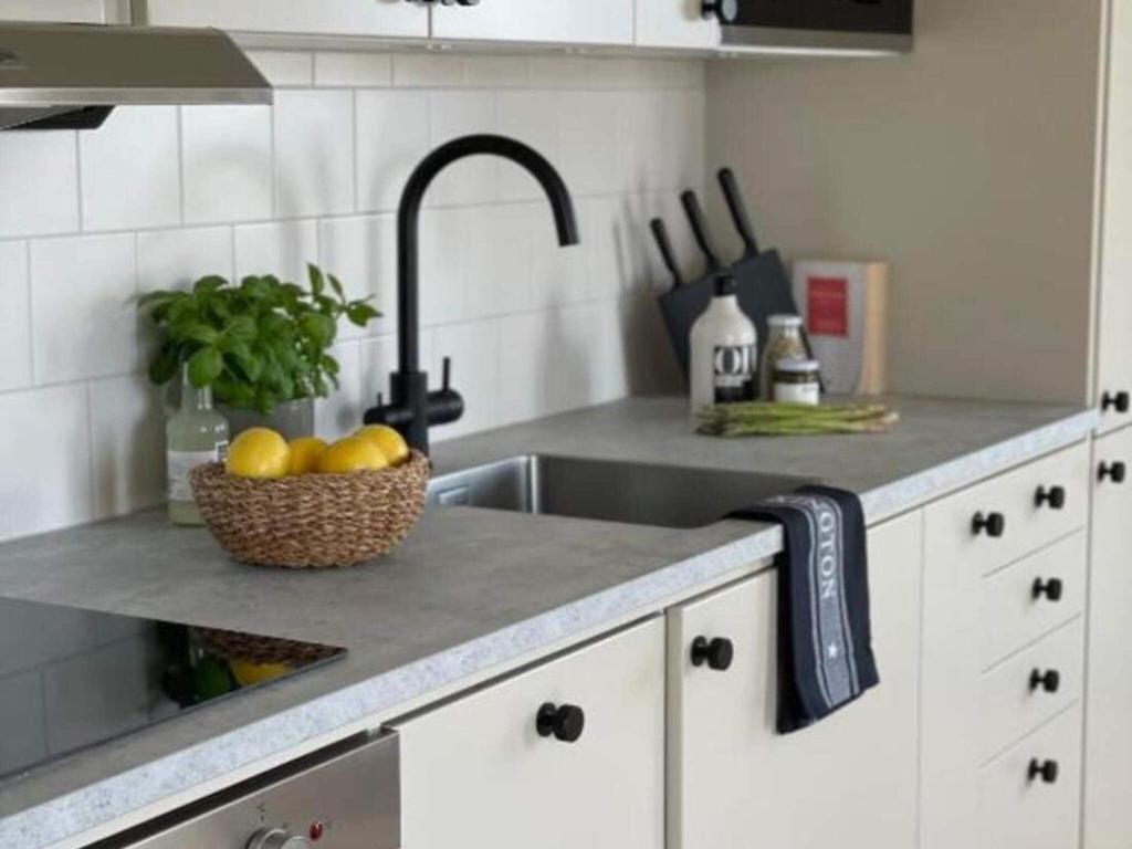 Kuchyň nebo kuchyňský kout v ubytování 4 person Studio in Sölvesborg