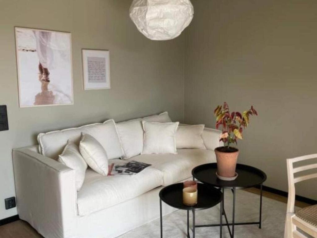 Posezení v ubytování 4 person Studio in Sölvesborg