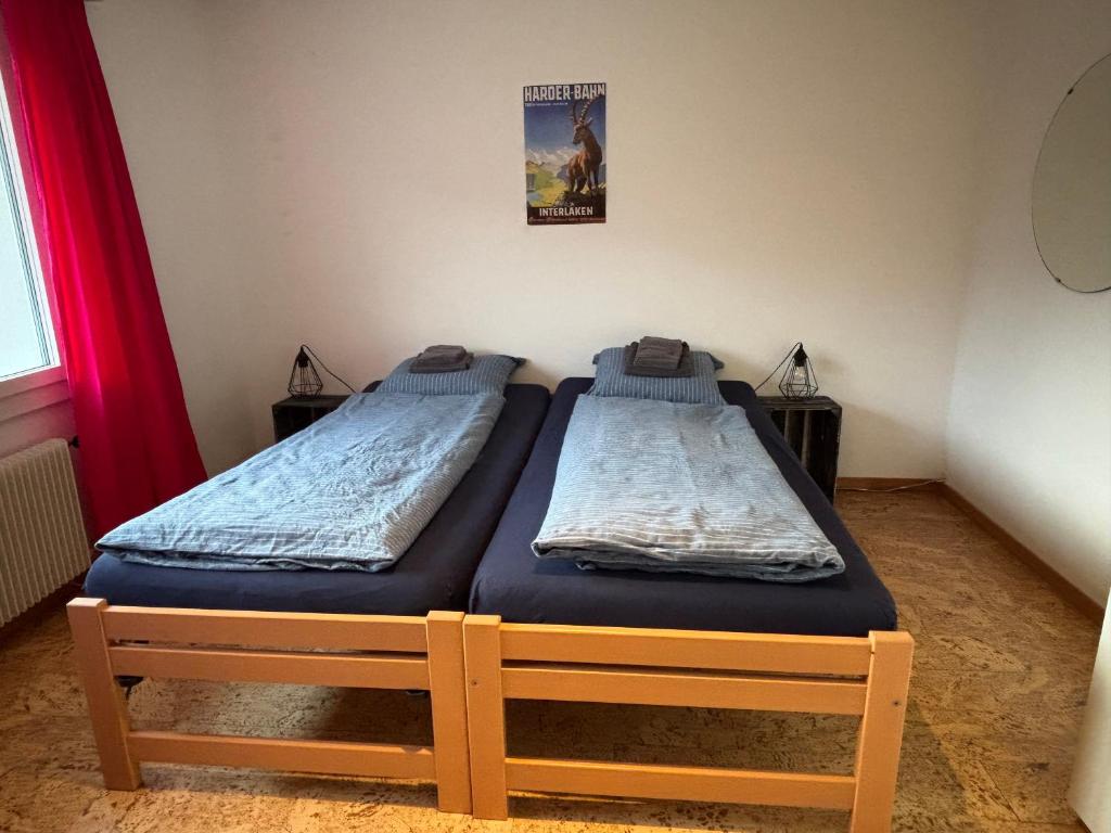 Postel nebo postele na pokoji v ubytování Lakeviewhouse