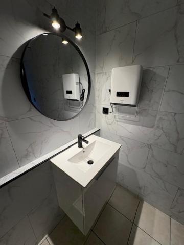 Koupelna v ubytování Le Tri Renard Spa