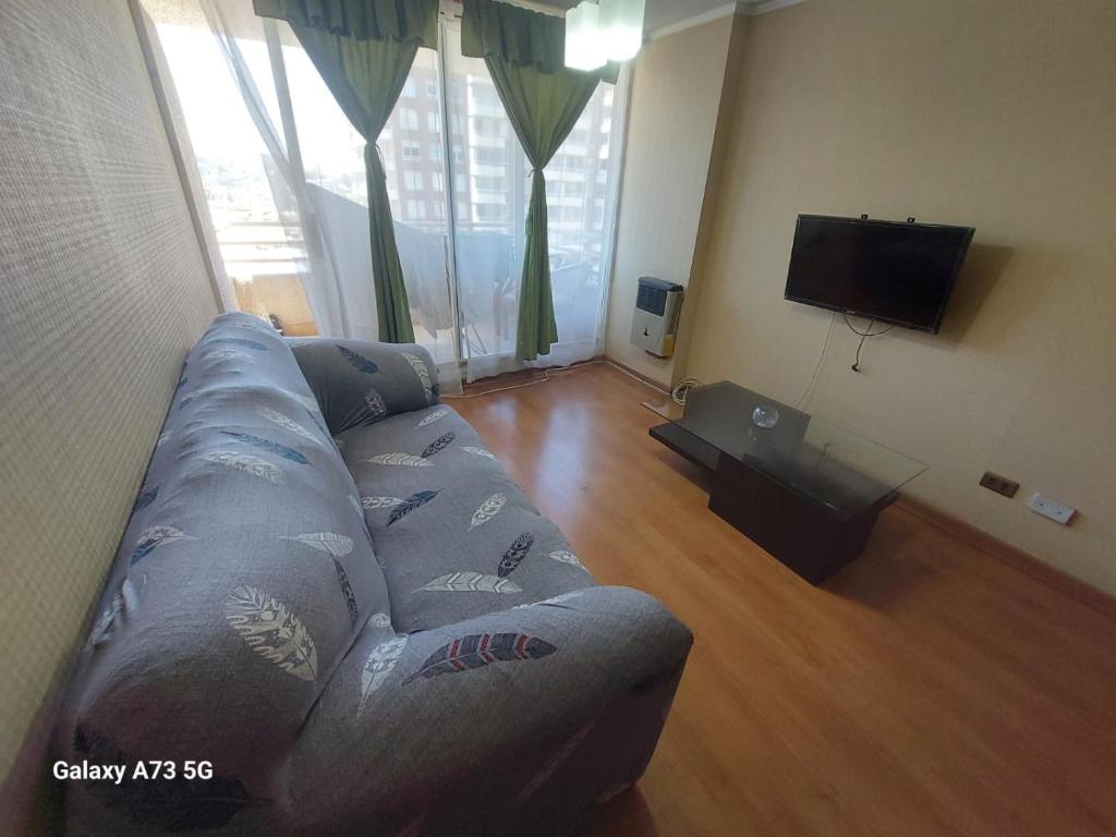 TV a/nebo společenská místnost v ubytování Viña Plaza 1