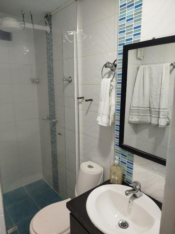 Koupelna v ubytování Apartamento en Belén