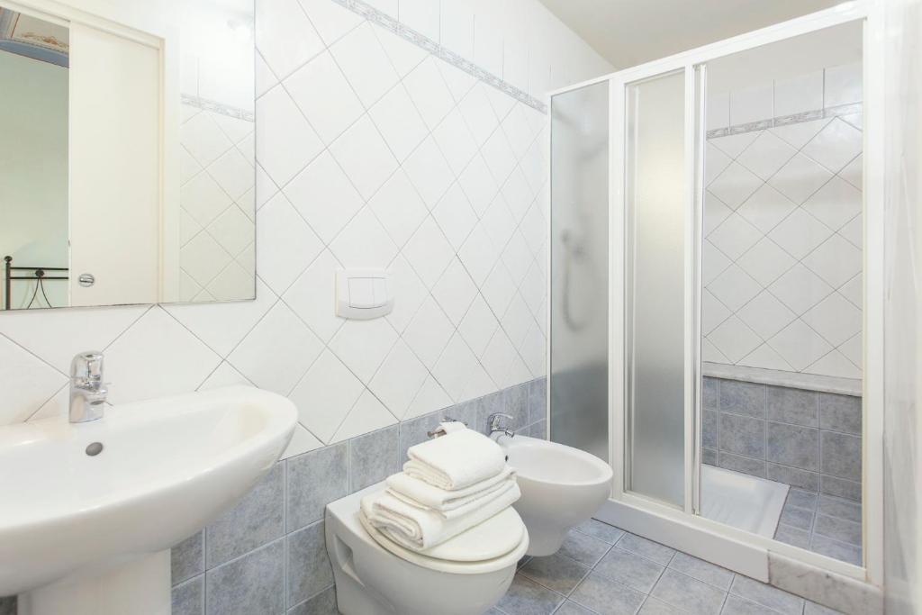 Koupelna v ubytování B & B Da Ferro