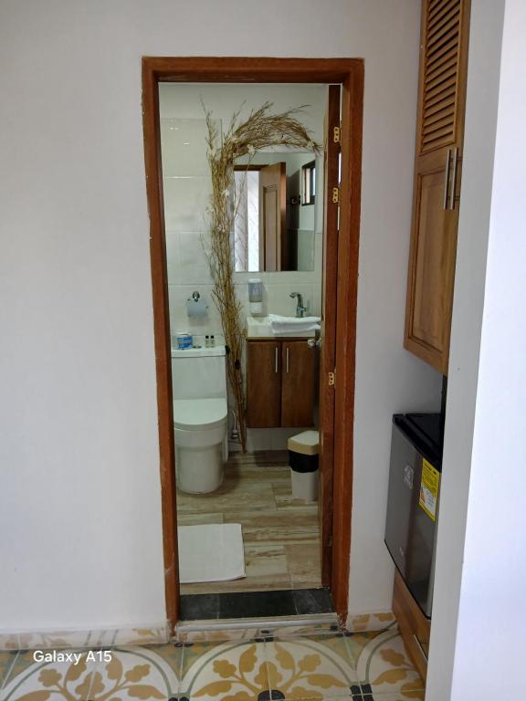 Koupelna v ubytování Hotel Bahia Del Faro