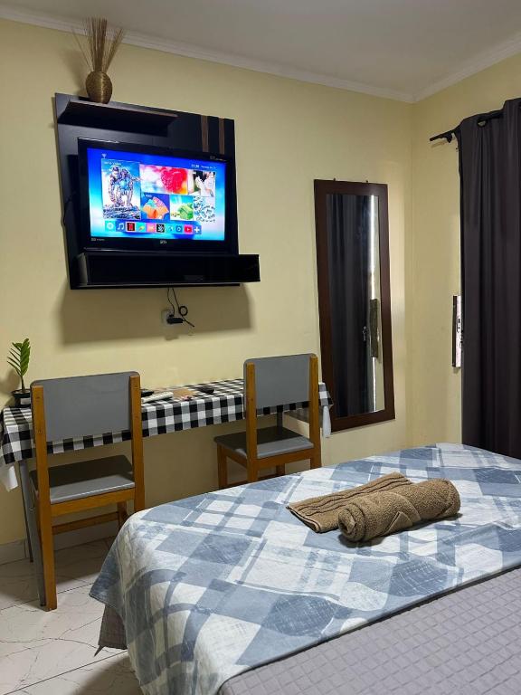 Postel nebo postele na pokoji v ubytování Capim de ouro Quartos Mobiliados a minutos do aeroporto