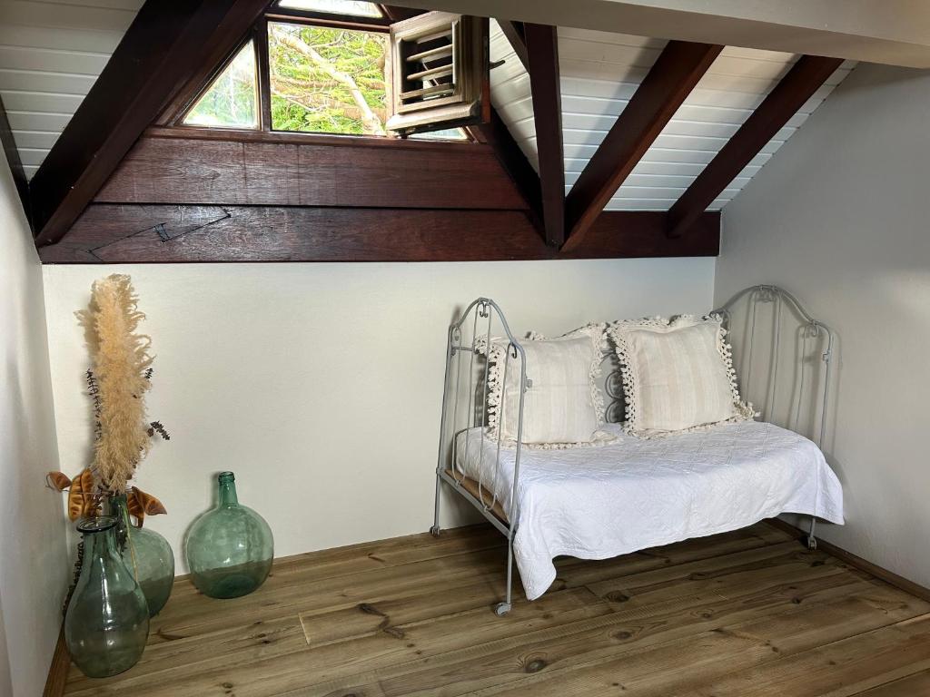 Postel nebo postele na pokoji v ubytování Villa Terracotta, vue mer imprenable