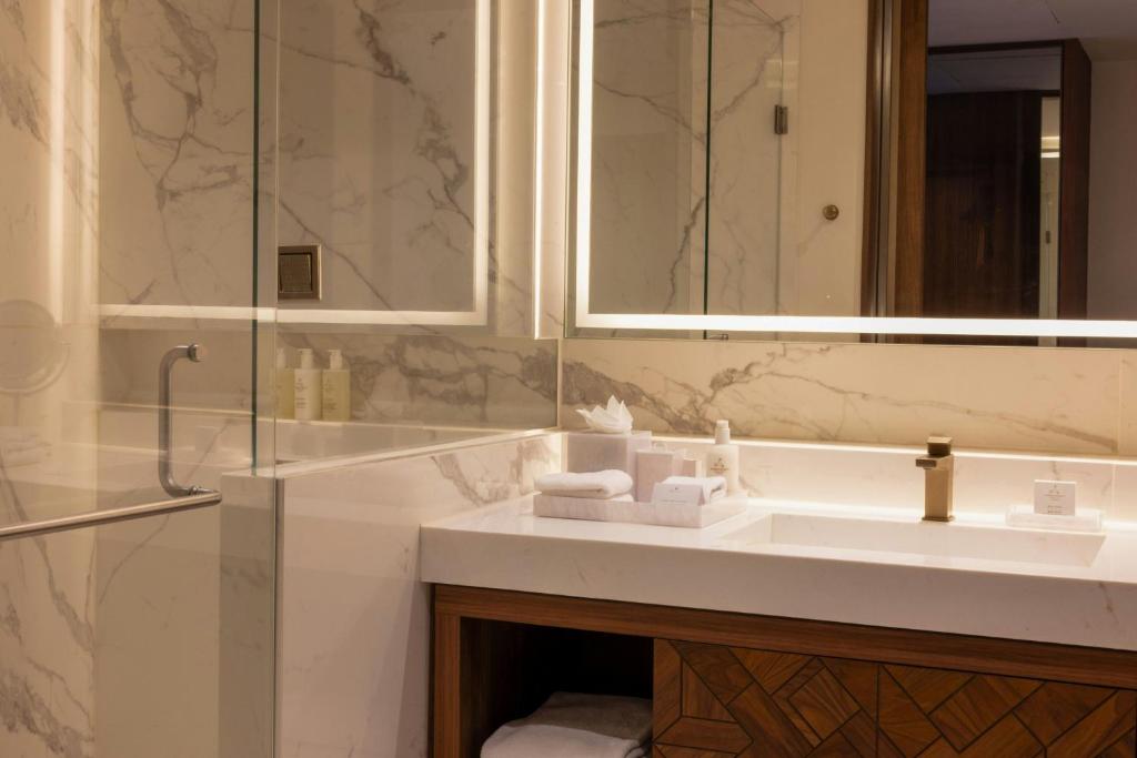 Koupelna v ubytování JW Marriott Hotel Guadalajara