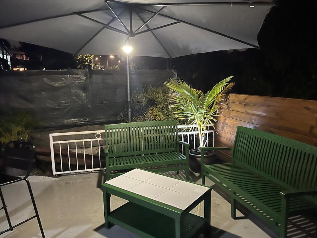Patio nebo venkovní prostory v ubytování Studio moderne et lumineux