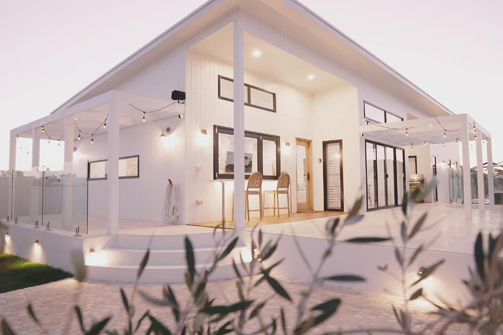 a rendering of a white house at The Arv in Robe