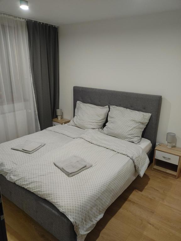 Postel nebo postele na pokoji v ubytování Apartment Kukučka - Tatranská Štrba