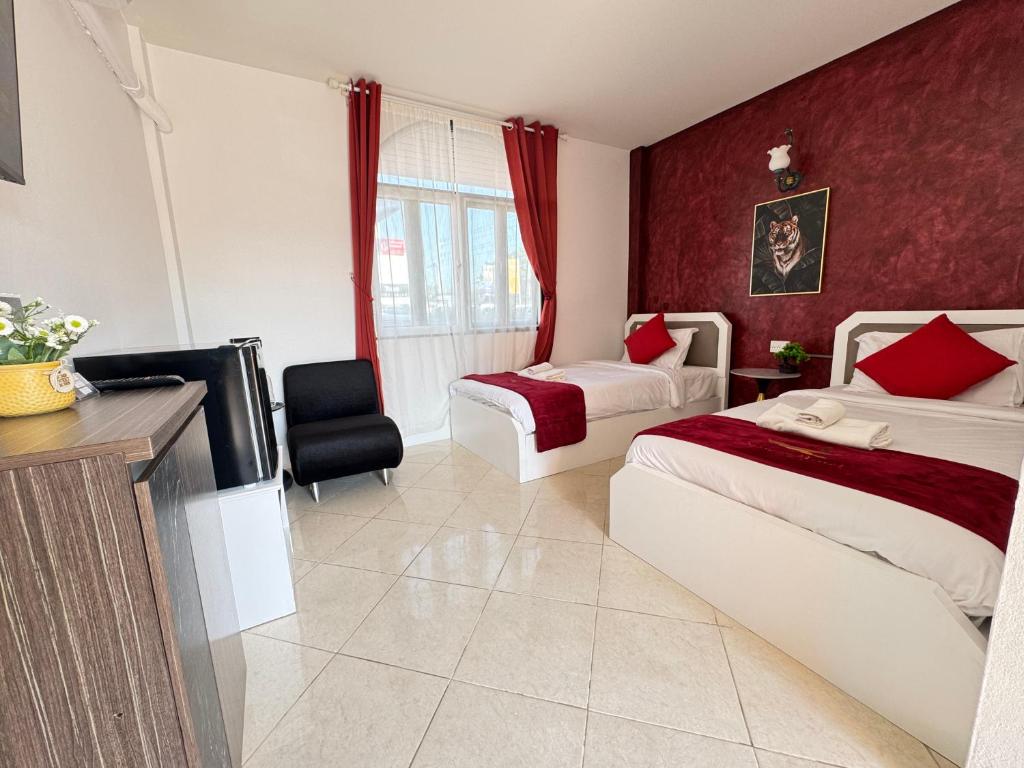 Postel nebo postele na pokoji v ubytování Venice Hotel Hua Hin