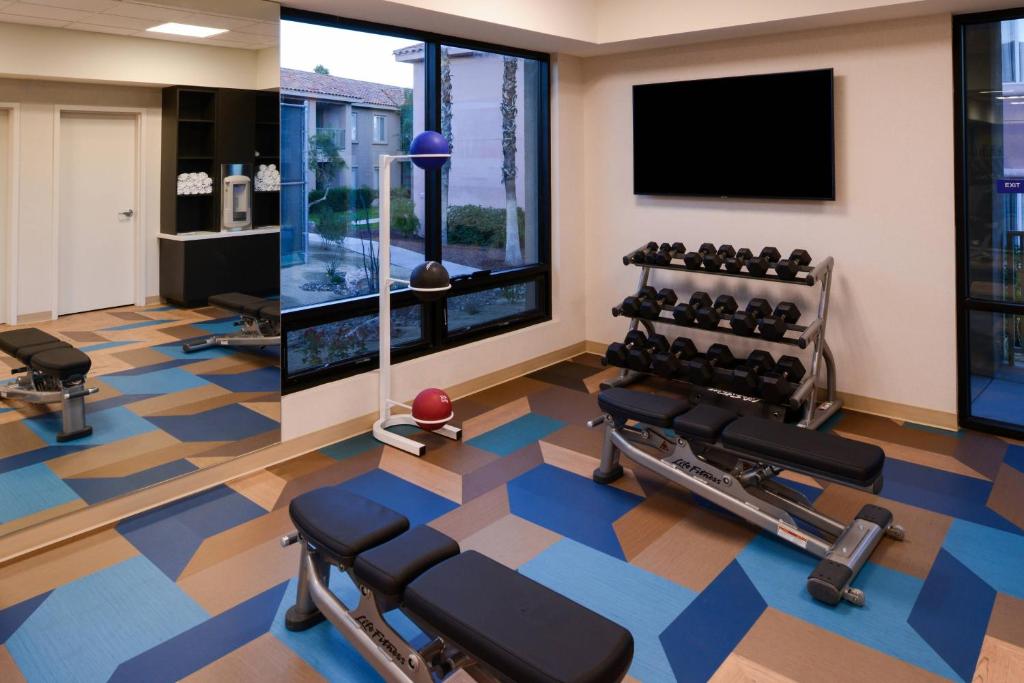 Fitness centrum a/nebo fitness zařízení v ubytování Residence Inn Palm Desert