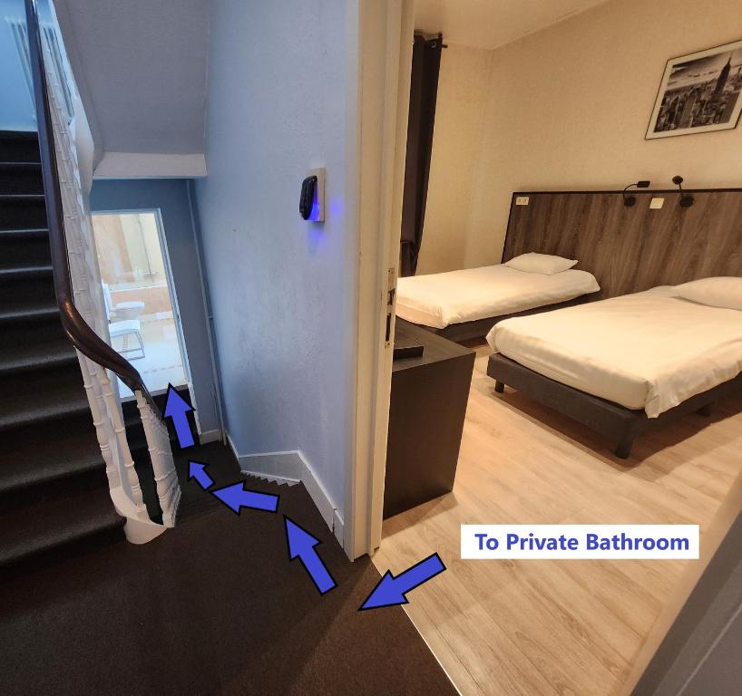 Postel nebo postele na pokoji v ubytování Albert - Rooms