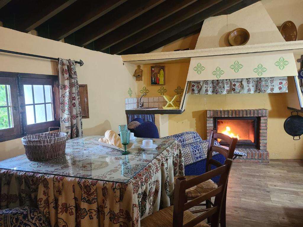 Posezení v ubytování Cortijo Molino los Justos