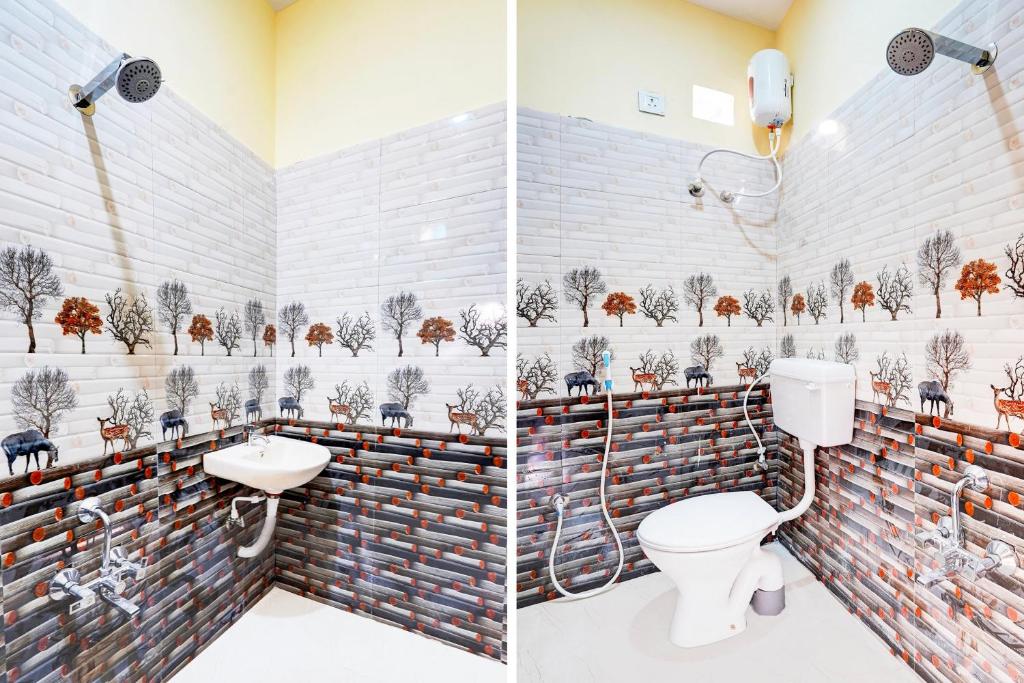 Koupelna v ubytování Hotel O Eswar RR Residency