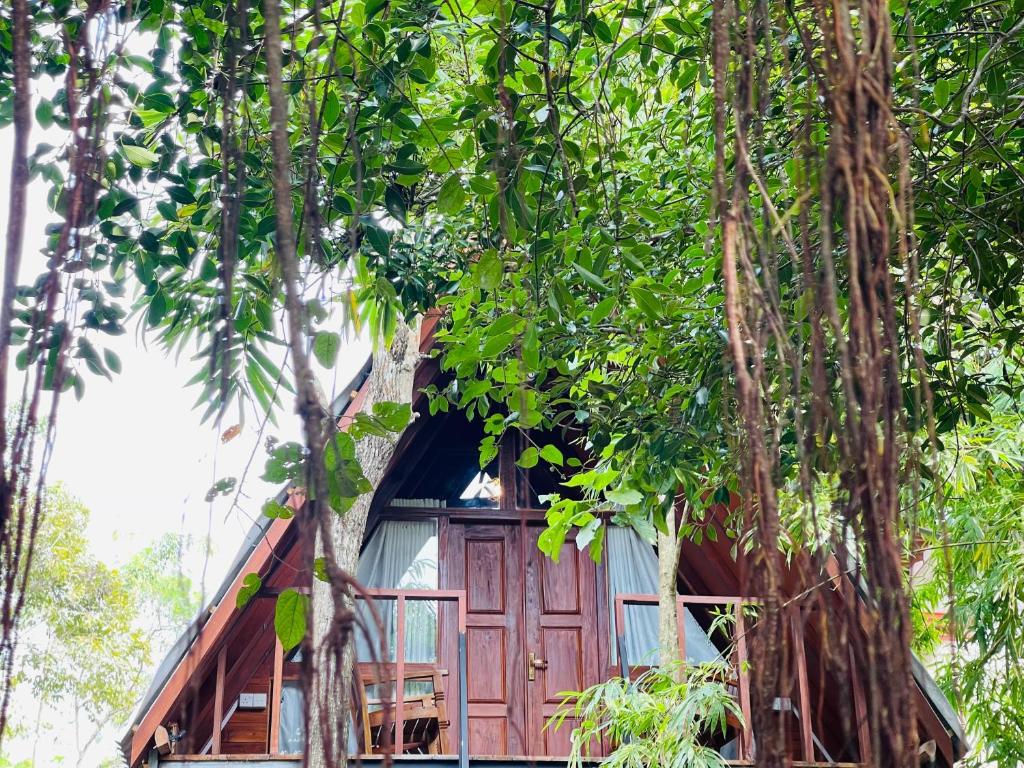 Zahrada ubytování Sigiriya River Side Villa