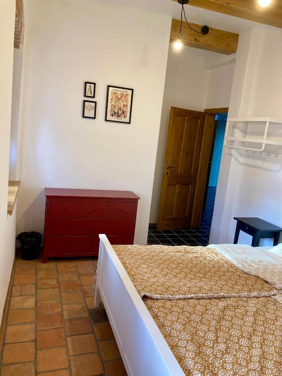 Postel nebo postele na pokoji v ubytování Chalupa Mera