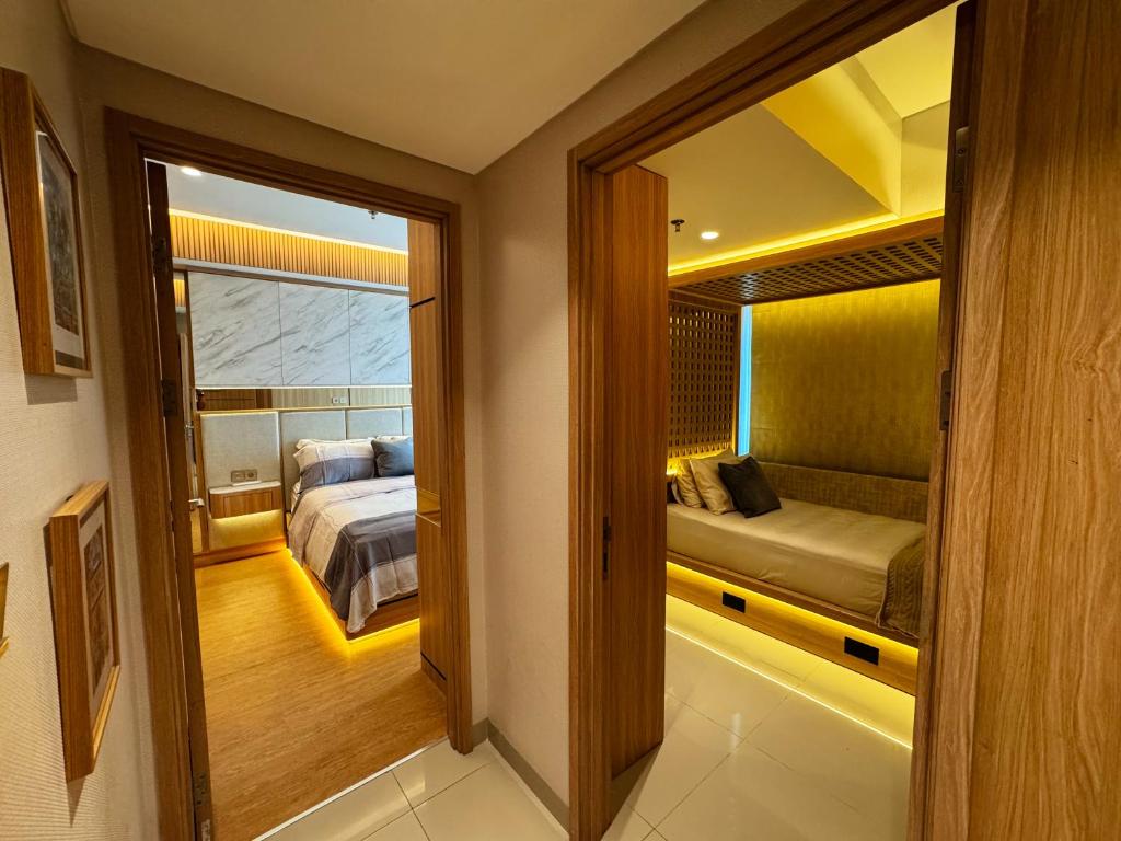 Postel nebo postele na pokoji v ubytování Apt Embarcadero 2BR with Netflix & Pool by Damaresa