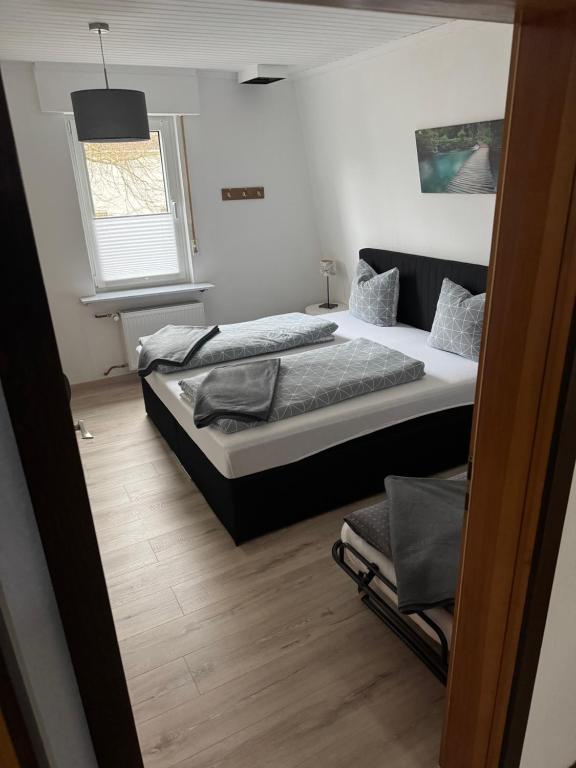 Postel nebo postele na pokoji v ubytování Anil‘s Ferienhaus