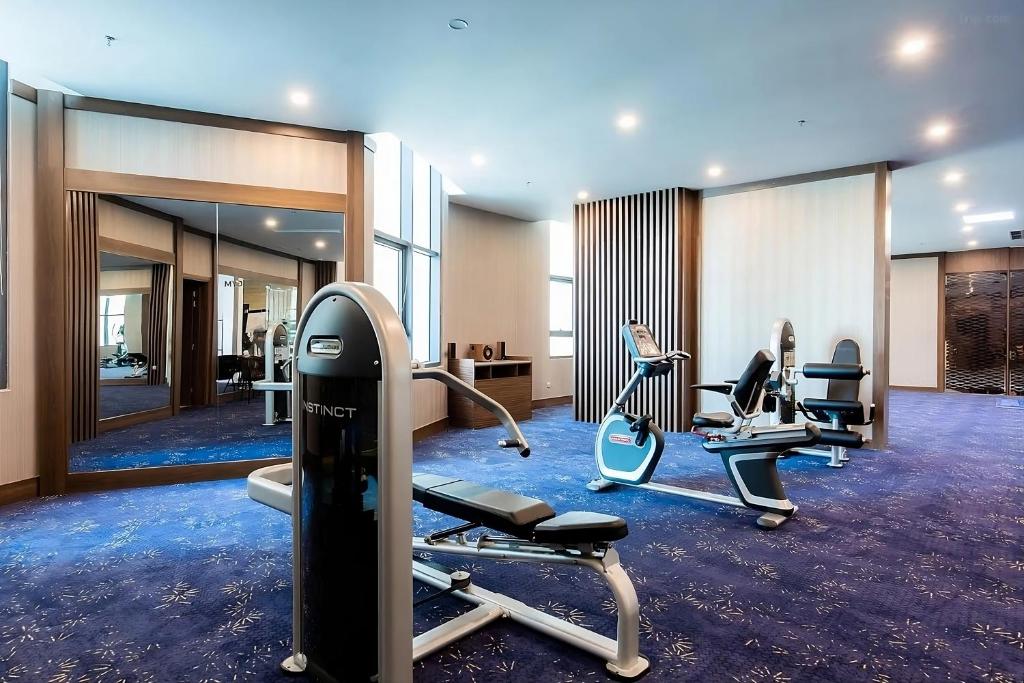 Fitness centrum a/nebo fitness zařízení v ubytování Maro Hotel & Apartment