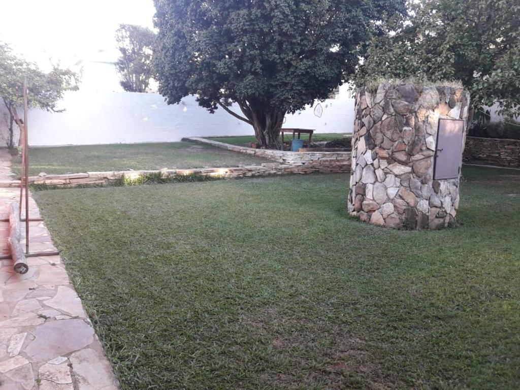 Zahrada ubytování Camping Primitivus- Centro de São Thomé