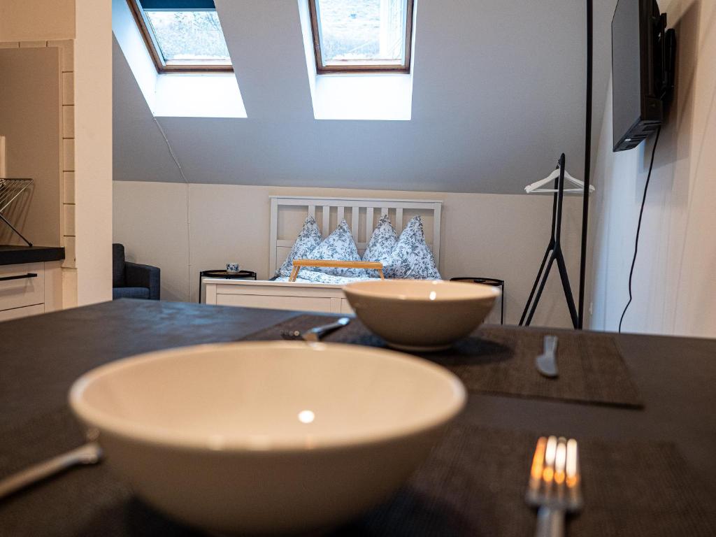 TV a/nebo společenská místnost v ubytování RM Appartements