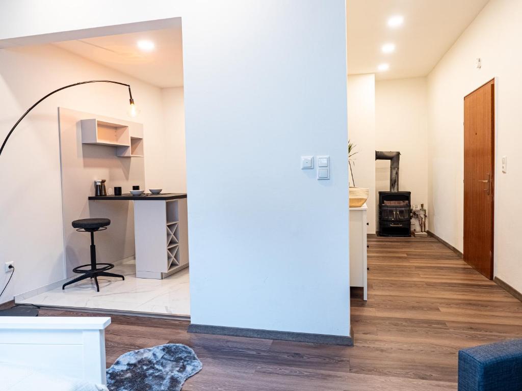 Kuchyň nebo kuchyňský kout v ubytování RM Appartements