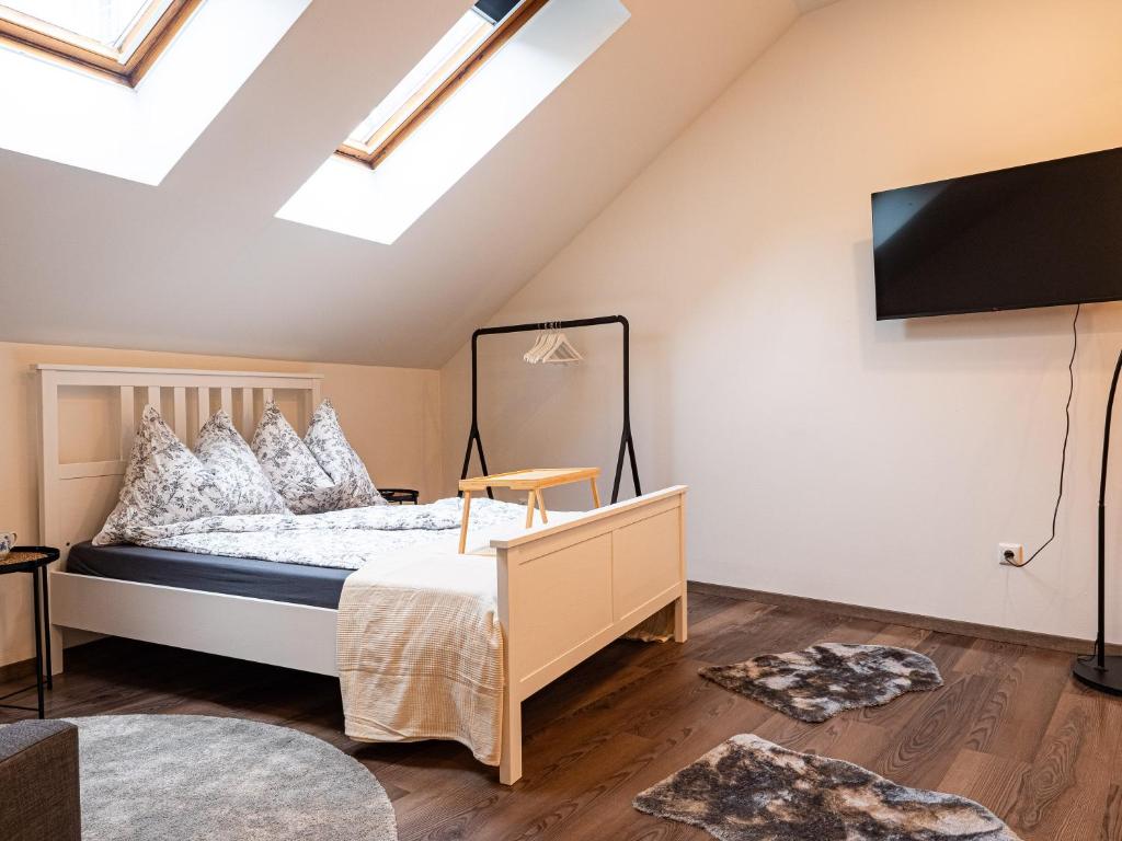 Postel nebo postele na pokoji v ubytování RM Appartements