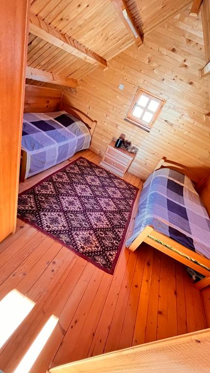 Postel nebo postele na pokoji v ubytování Etno dom Bubalo