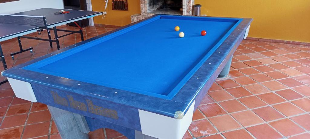 Biliár nebo kulečník v ubytování Quinta Los Llanitos Hospedaje Campestre