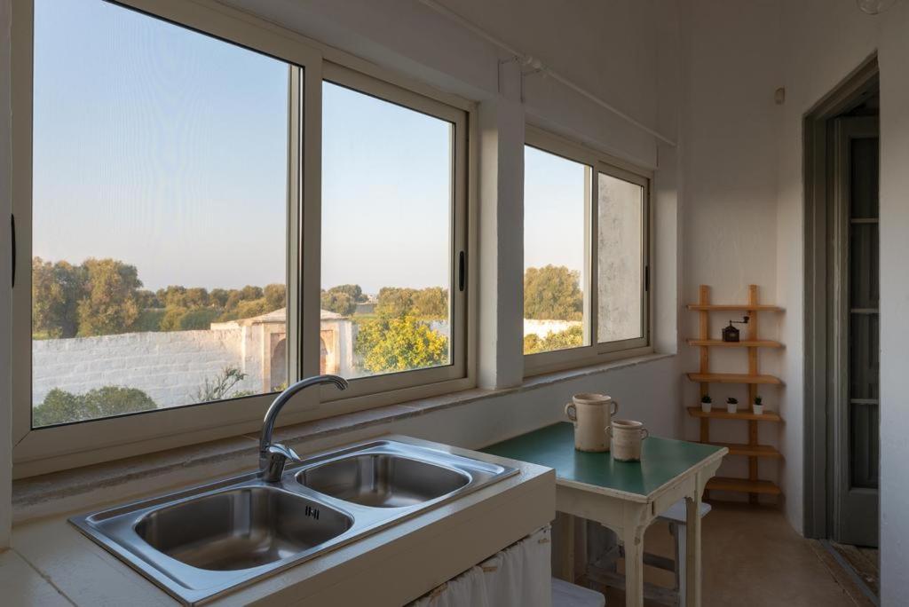 Kuchyň nebo kuchyňský kout v ubytování Masseria Pugliese Farm