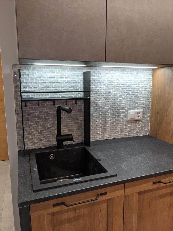 Kuchyň nebo kuchyňský kout v ubytování Ferienwohnung Primavista
