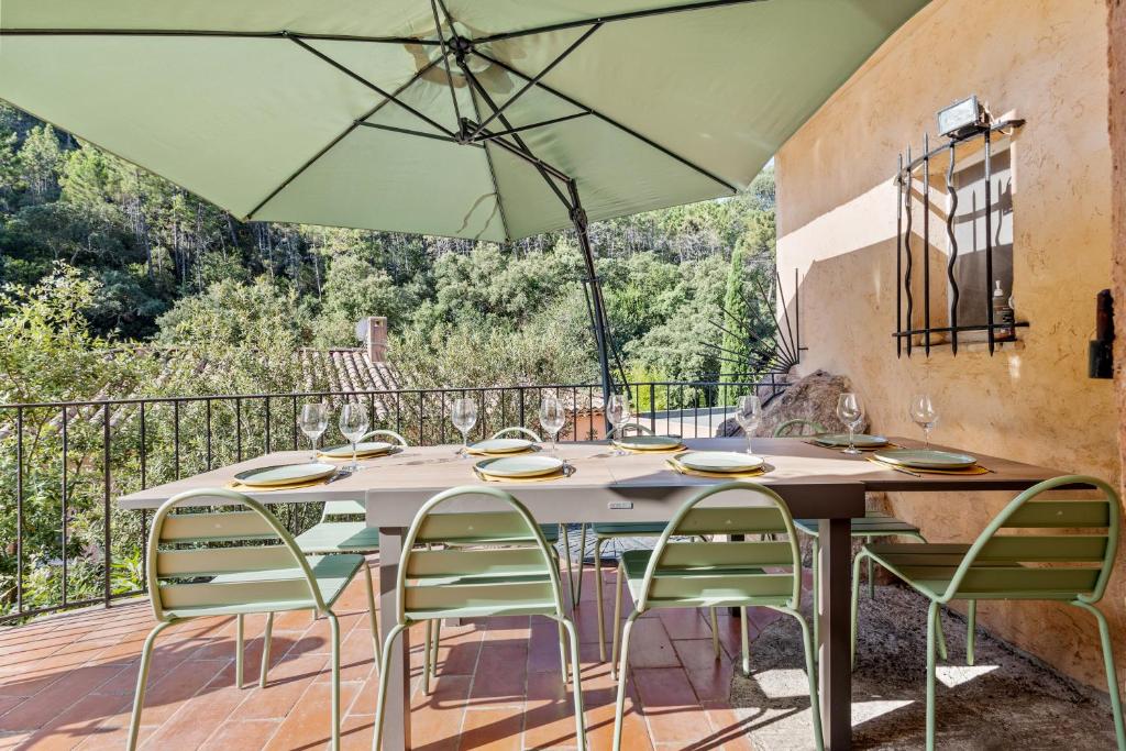 Μπαλκόνι ή βεράντα στο Maison de vacances , à 250m des plages