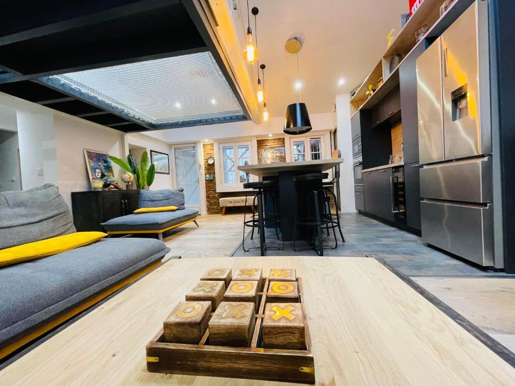 Kuchyň nebo kuchyňský kout v ubytování L atelier toulousain