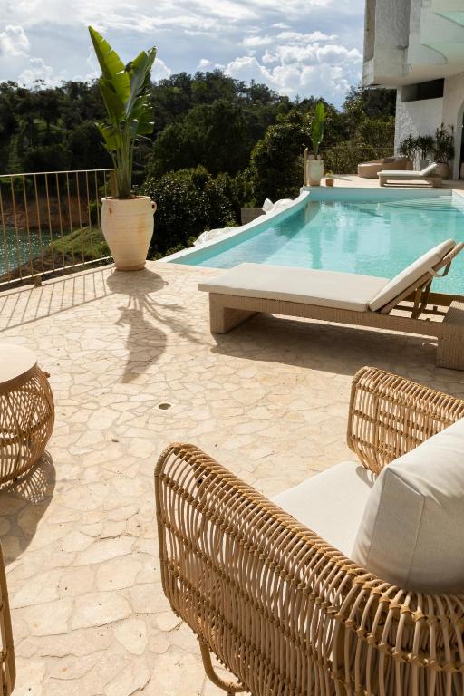 Bazén v ubytování MYLOS Hotel Boutique nebo v jeho okolí