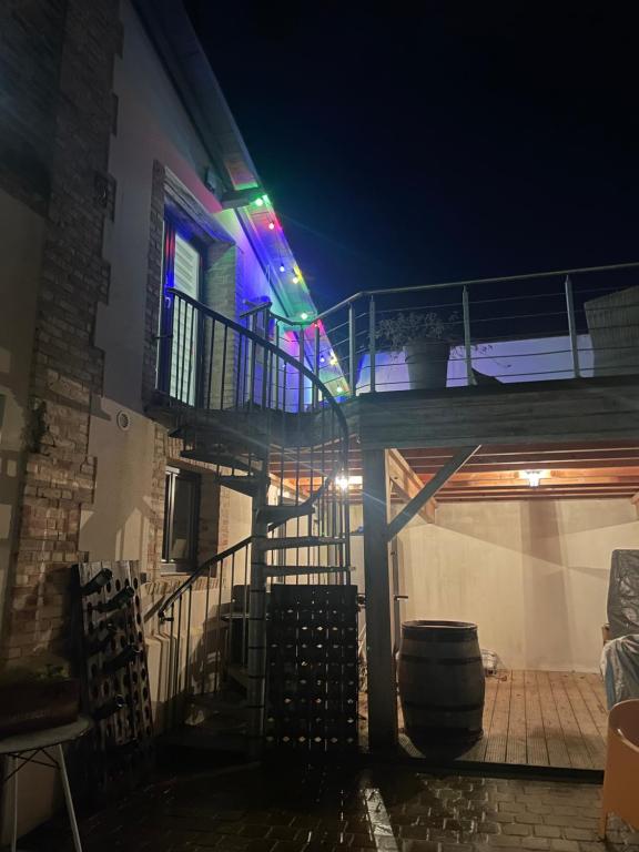 Balkón nebo terasa v ubytování Au cœur des Vignes