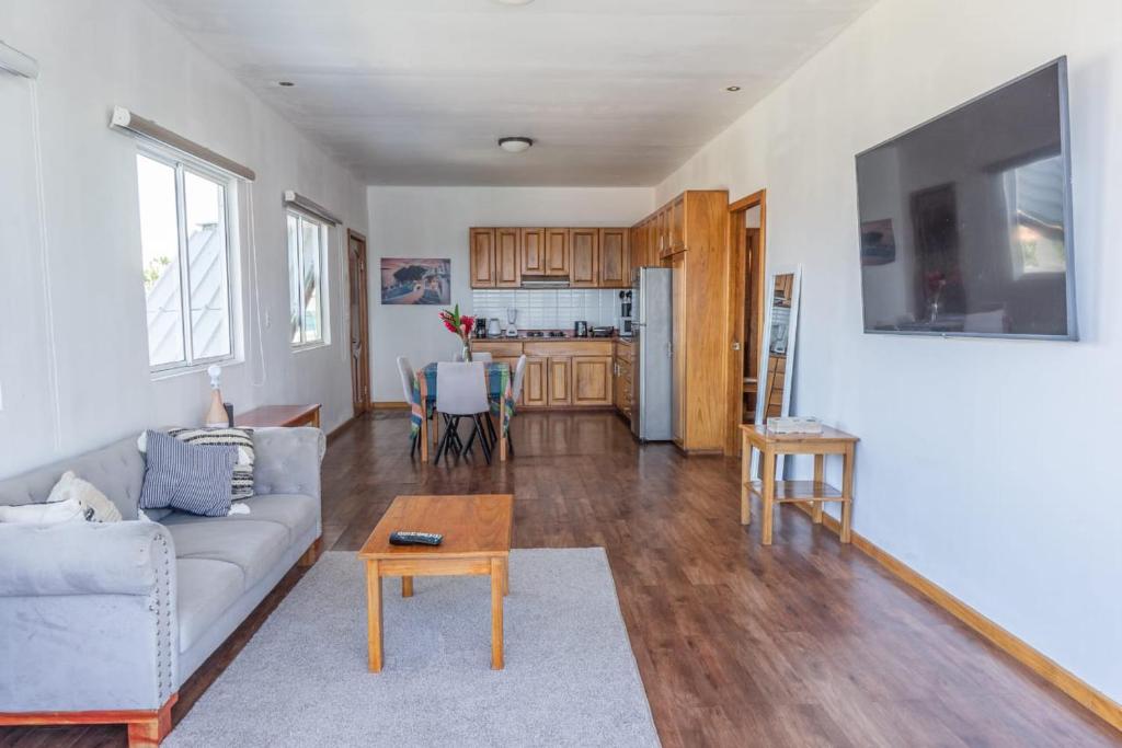 Kuchyň nebo kuchyňský kout v ubytování Chango's Apartments
