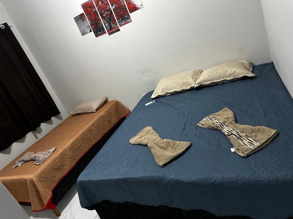 Postel nebo postele na pokoji v ubytování Pousada Aconchego Diamantina