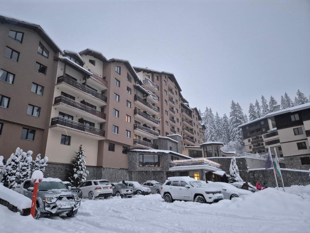 Saphir apartment , Rhodopi Pearl Pamporovo v zimě