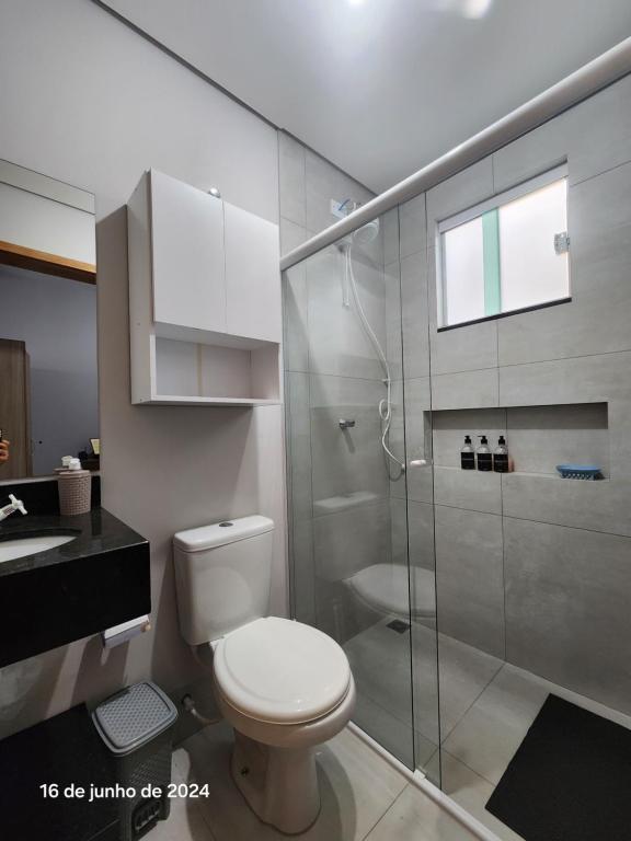 Koupelna v ubytování Residencial Yama