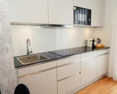 Kuchyň nebo kuchyňský kout v ubytování CENTRINO Apartments