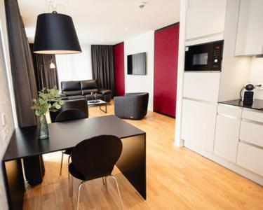 Kuchyň nebo kuchyňský kout v ubytování CENTRINO Apartments