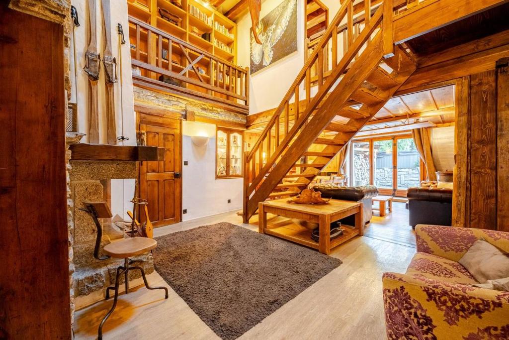 Posezení v ubytování Marmotte Mountain Manor