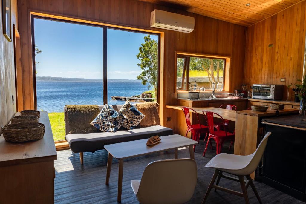 Casas Martín Pescador, Lago Huillinco, Chiloe