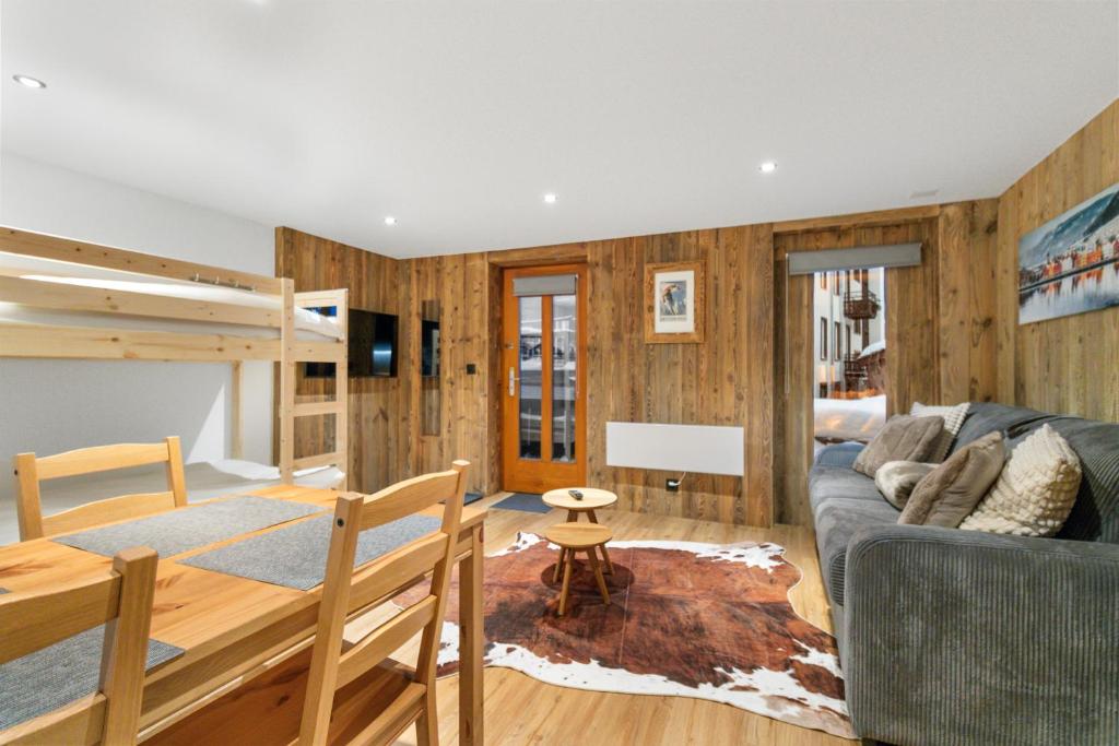 Posezení v ubytování Studio élégant au cœur des Alpes