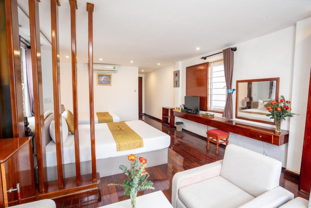 Posezení v ubytování Danang Catinal Riverside Hotel