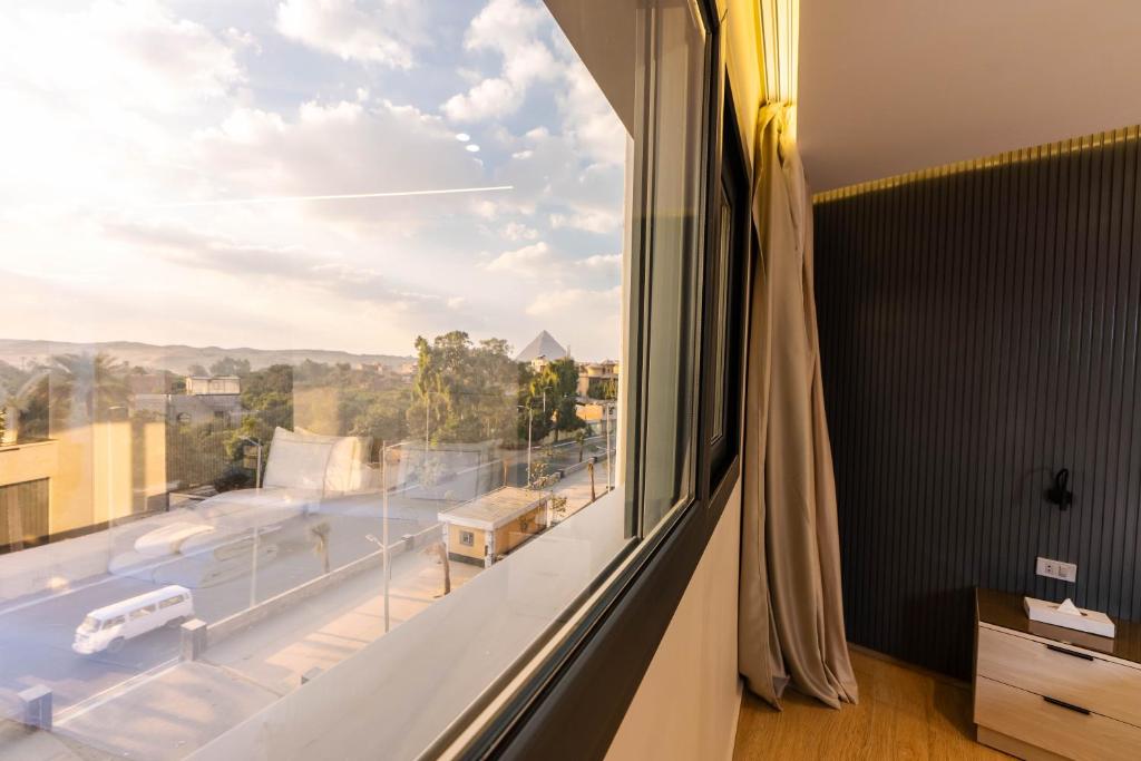 Balkón nebo terasa v ubytování Remal Pyramids Hotel
